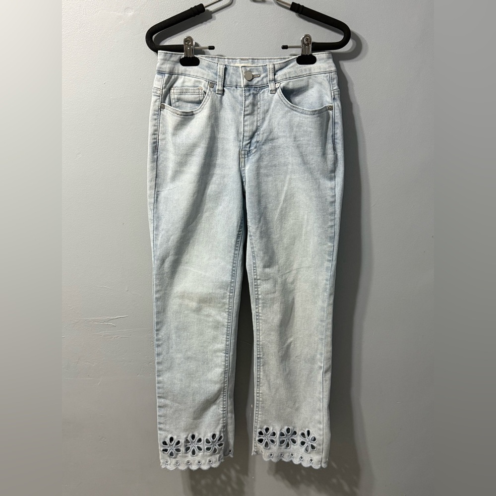 OAT New York‎ Cut Out Ankle Light Wash Jeans Women’s Jeans Size 4 (27)